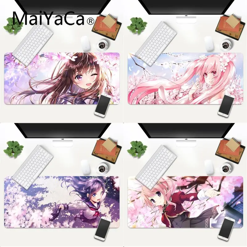 

Высококачественный игровой коврик для мыши MaiYaCa с девушкой Сакура, коврик для игровой мыши, коврик для игровой мыши xl xxl 800x400 мм для world of warcraft