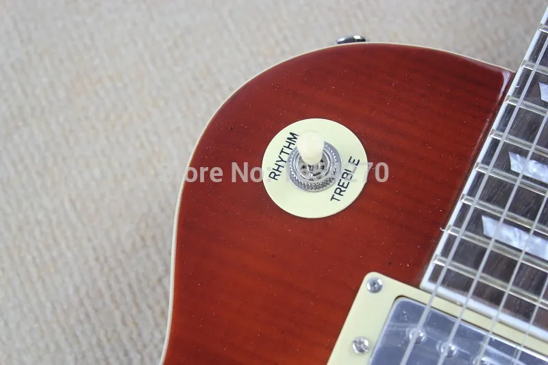 Бесплатная доставка Новое поступление Honey Cherry Burst LP стандартная фотогитара