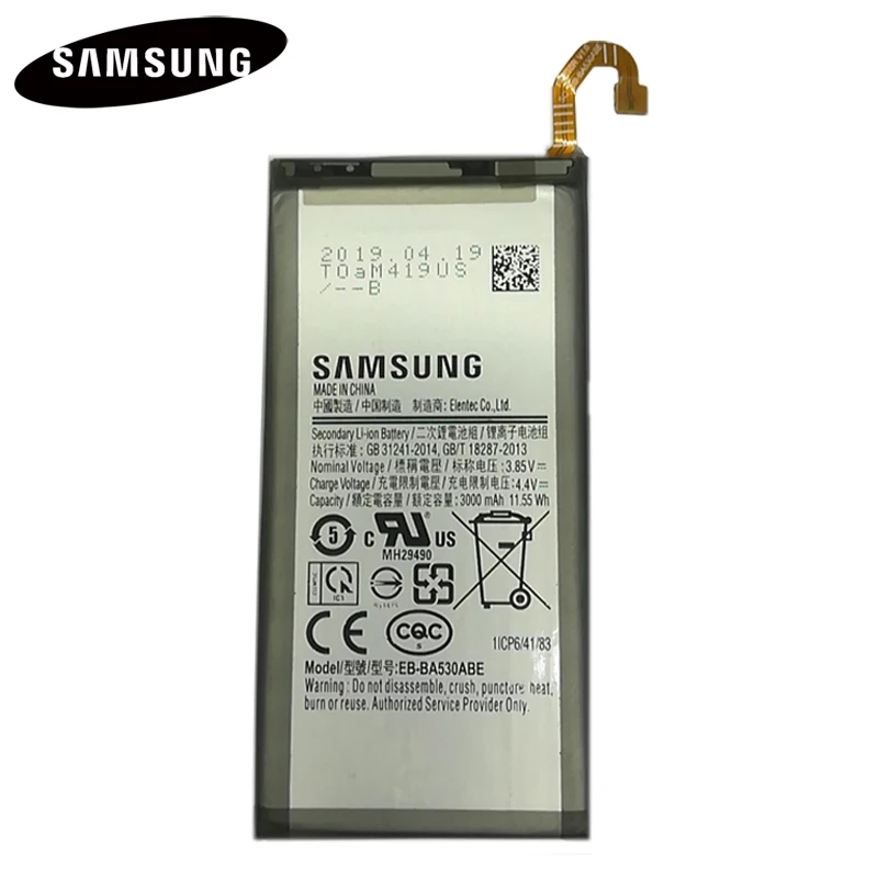 Батарея EB-BA510ABE EB-BA510ABA для samsung Galaxy A5 /A5 // A510F A5100 Аутентичные Батарея 2900 мА-ч