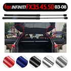 Углеродное волокно 2 шт. Автомобильная задняя дверь багажника подъемные газовые стержни стойка подъемник для Infiniti FX35 FX45 (S50) 2003-2008 20,72 дюйма