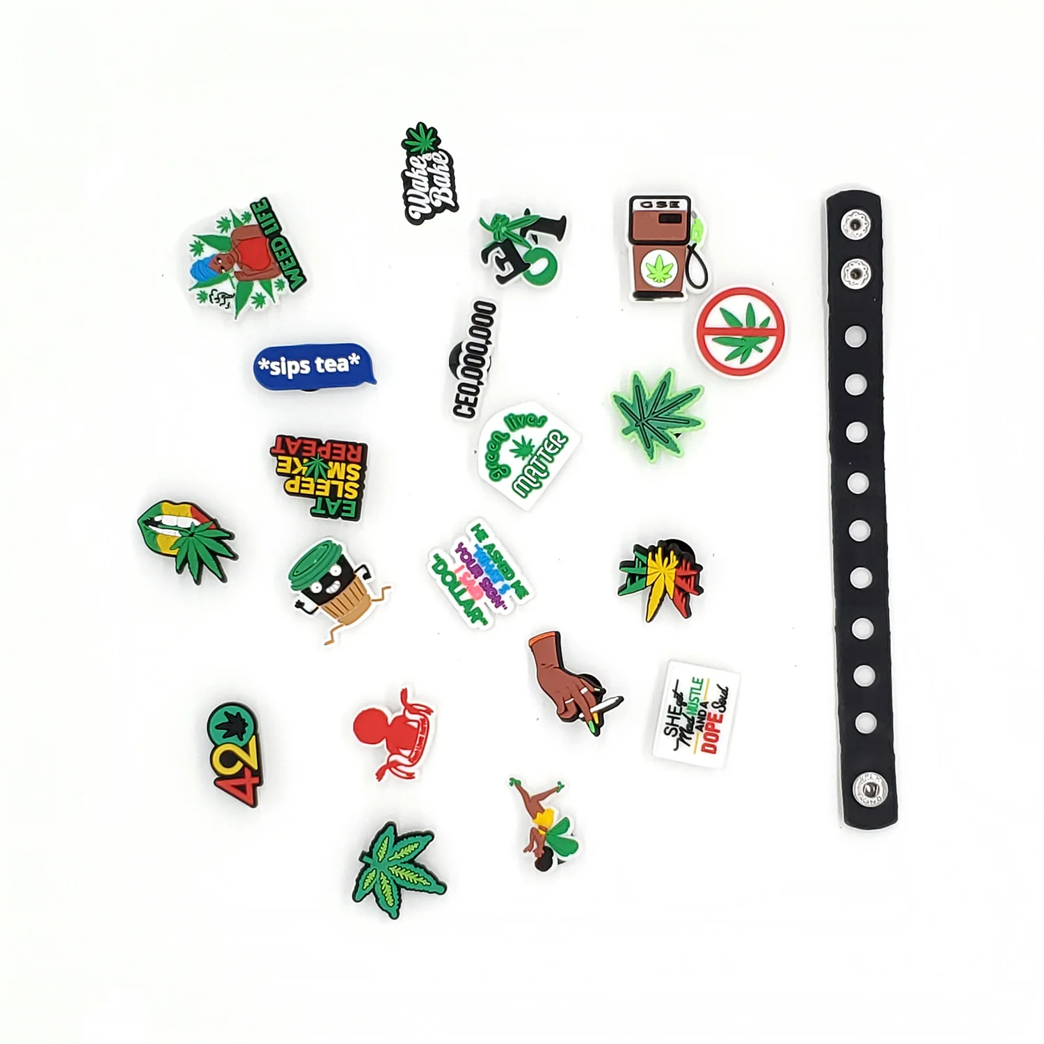 1 шт. забавные подвески для обуви в виде листьев | Обувь