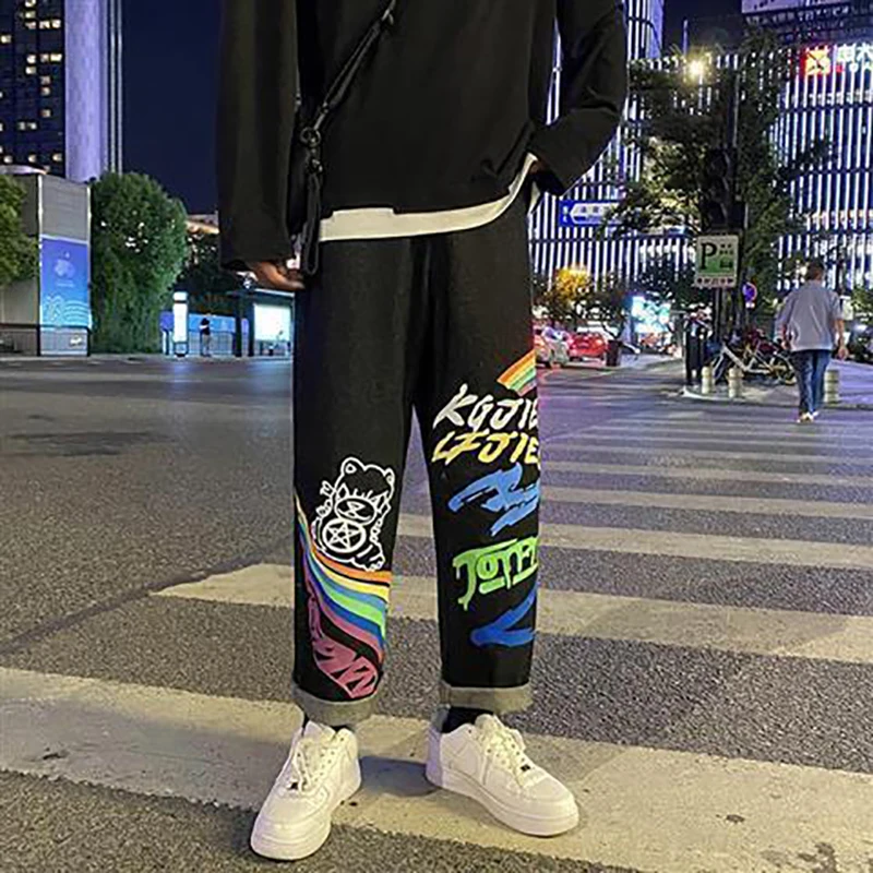 

NEW Individuality Ripped Jeans for Women Fashion Wide Leg Pants Blue High Waist Jeans Woman Streetwear