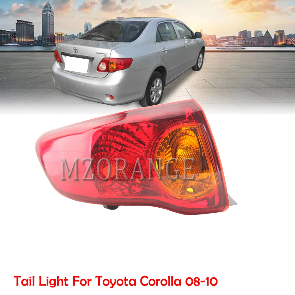 MZORANGE-luz reflectora de parachoques trasero para Toyota Corolla 2008, 2009, 2010, lámpara trasera de freno, accesorios de coche