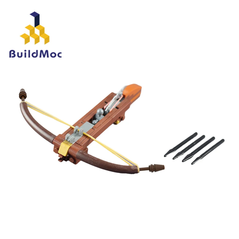 

MOC Medieval Usable Crossbow Building Blocks Kit Archery Recurve Bows Shooting Game Brick Model DIY Kids Brain Toys Gift