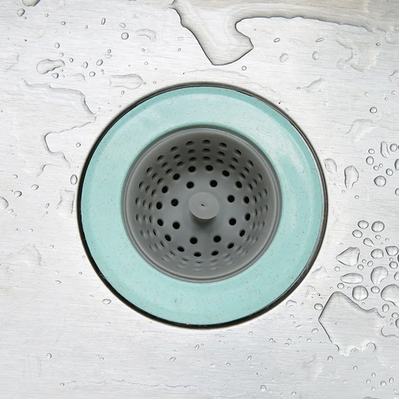 

1PCS Dropship Silicone Sink Strainer Waste Plug Sink filter Waste Collector Kitchen Bathroom Accessories Colanders & Strainers