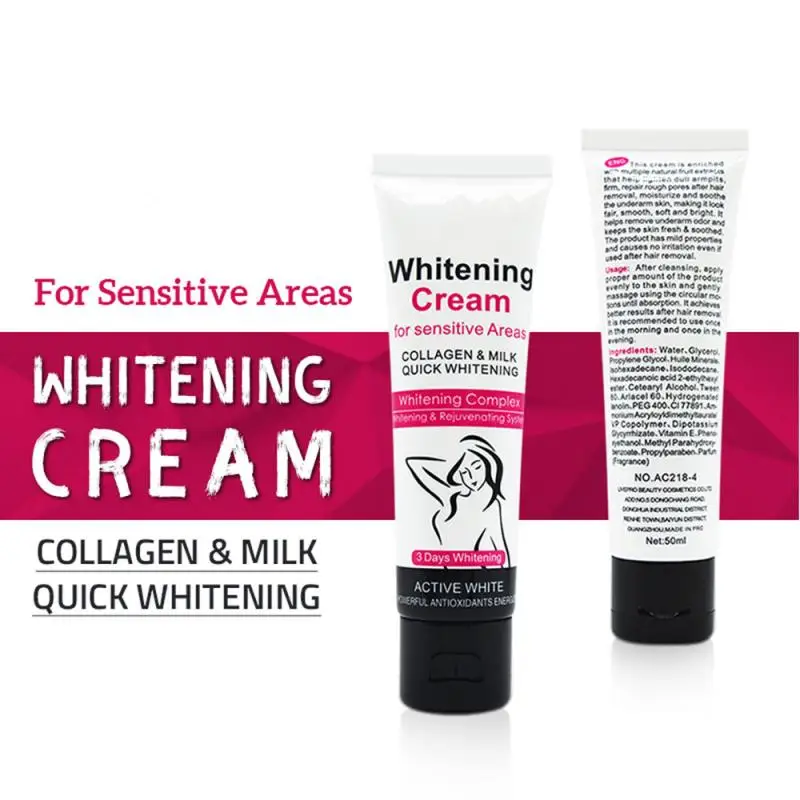 

7-Day Armpit Whitening Cream Skin Lightening Bleaching Cream Underarm Dark Skin Whitening Intimate Body Lotion