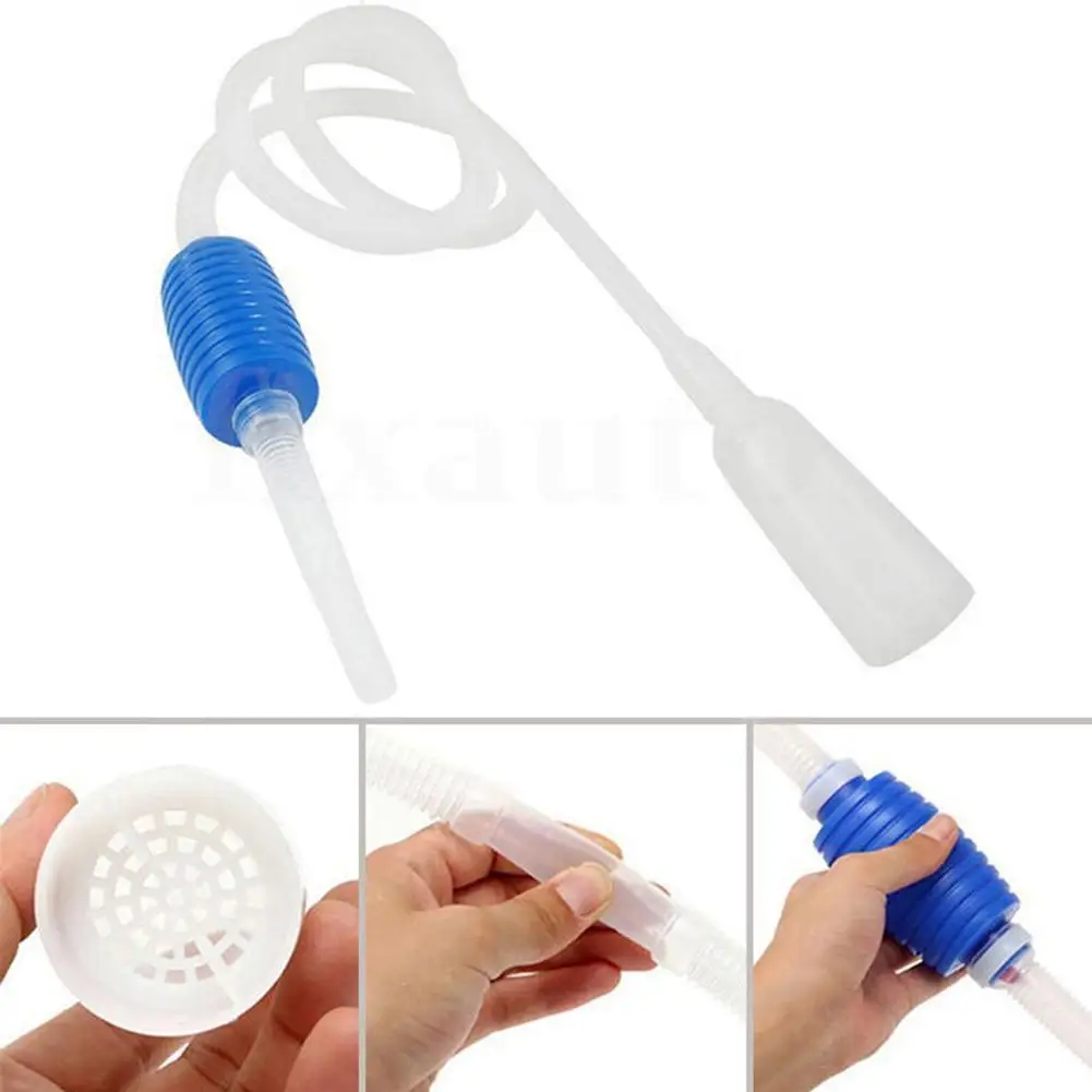 

Aquarium Fish Tank Gravel Cleaner Tool Siphon Gravel Manual Water Vacuum Aquarium Change White Pump Safe Cleaner Accessorie P7C8
