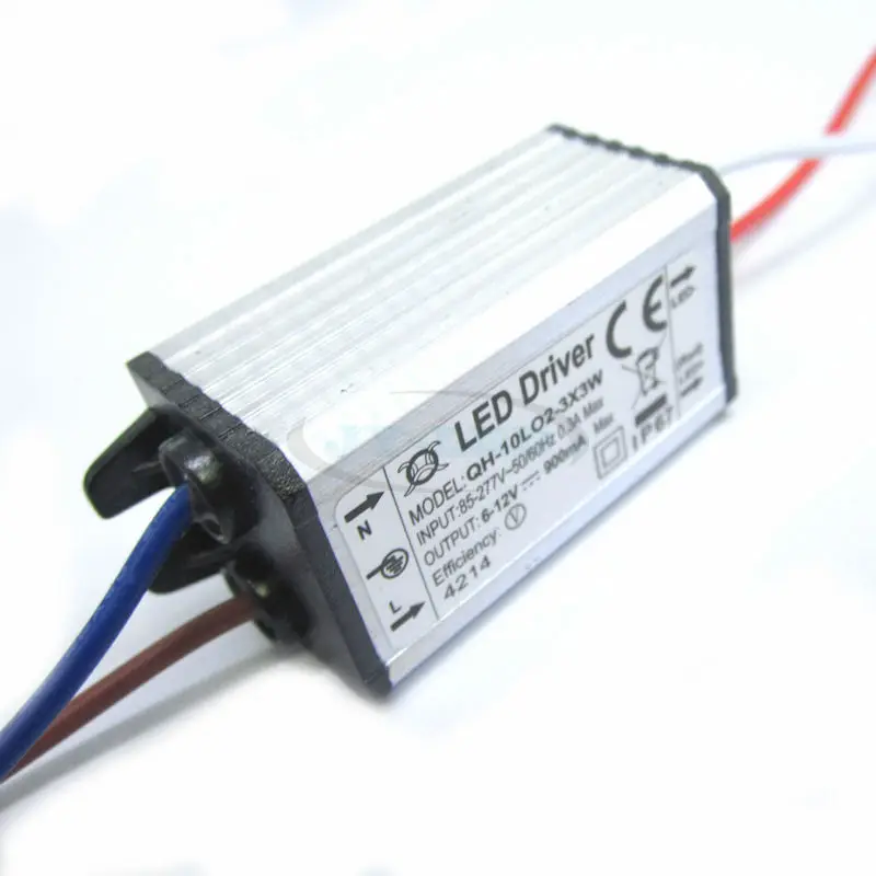 5pcs 10w 900mA DC6-12V 2-3x3W высокое качество Водонепроницаемый светодиодный драйвер