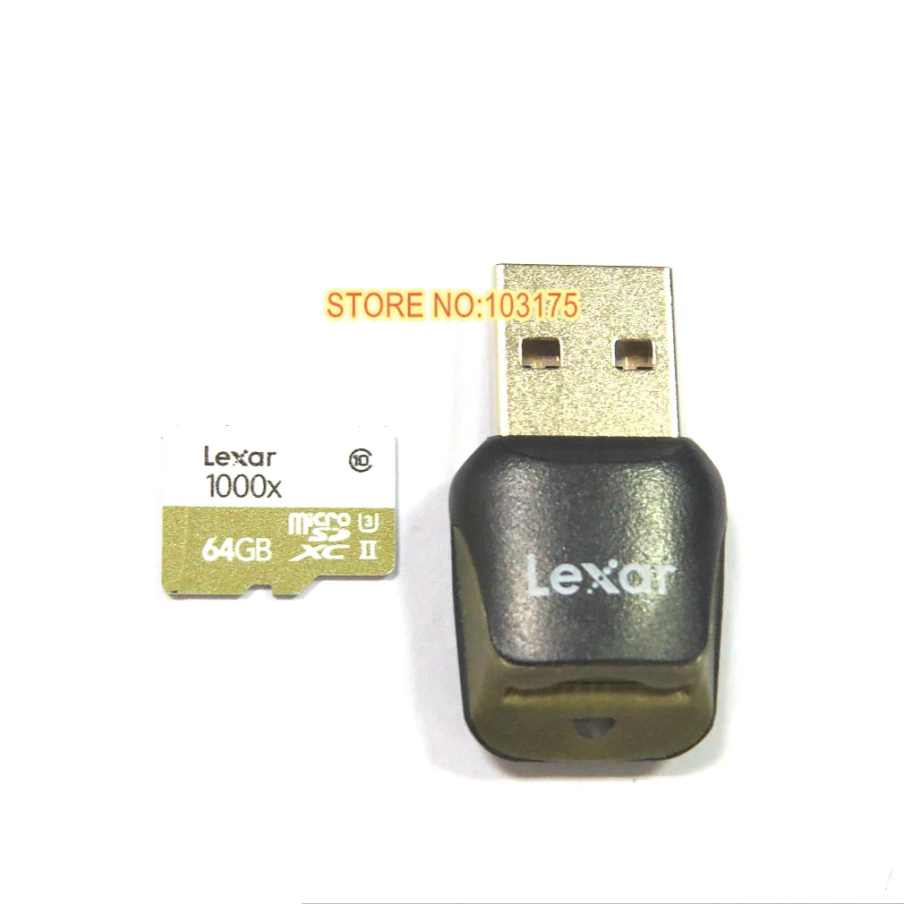 

Original For Lexar 64GB Professional 1000x microSDXC UHS-II Memory Card+ USB 3.0 Card Reader