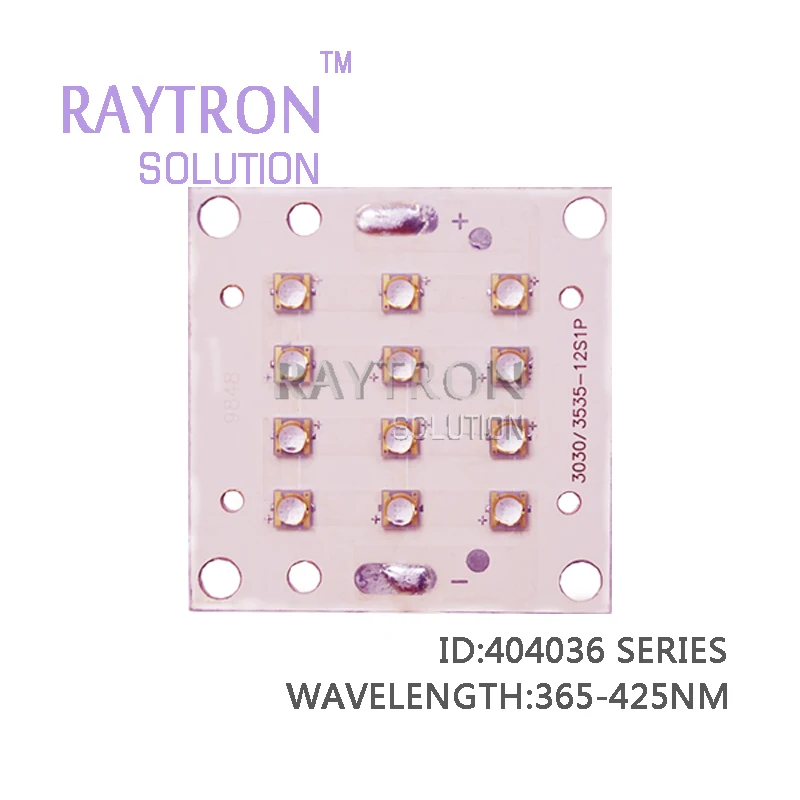 36 Вт raytron ультрафиолетовые светодиодные чипы УФ клей сушка проверка банкнот 365nm