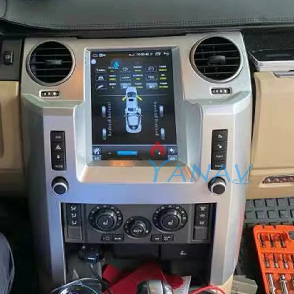 Автомагнитола 2 din аудио стереоприемник android для Landrover Discovery 3 2003-2012 tesla