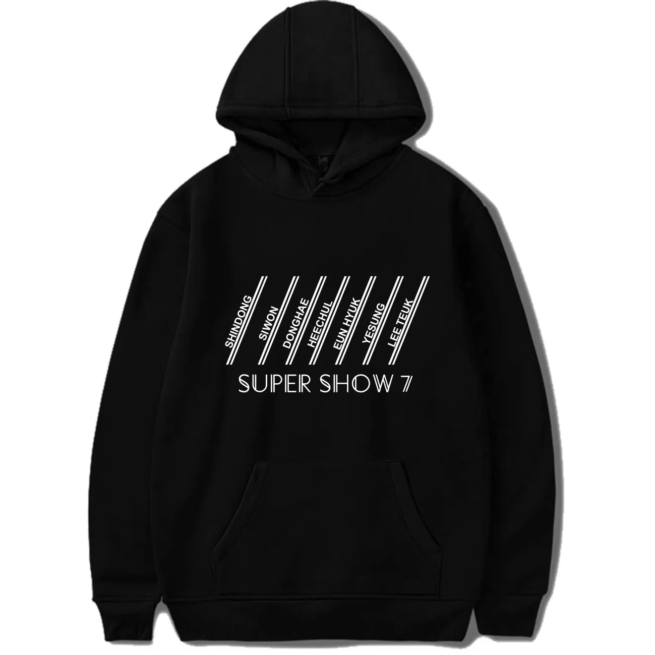 Толстовка с капюшоном SUPER JUNIOR Seven Tour толстовка для мужчин и женщин kpop 2019|Мужские