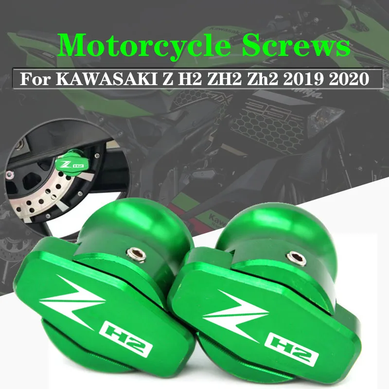 For KAWASAKI ZH2 Z H2 ZH 2 2019 2020 2021 Motorcycle Accessories CNC Frame Stands Screws sliders Swingarm Spools Slider