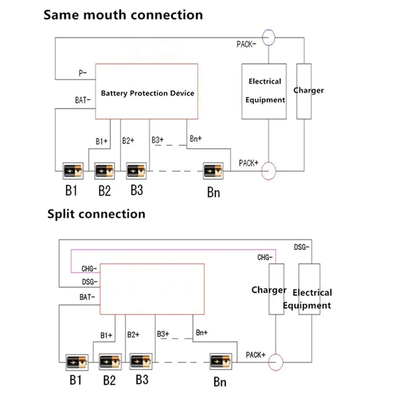 Флюоресцентная плата BMS для защиты литиевых батарей 2 4 В 7S 8S 9S 10S 15A LTO | Электроника
