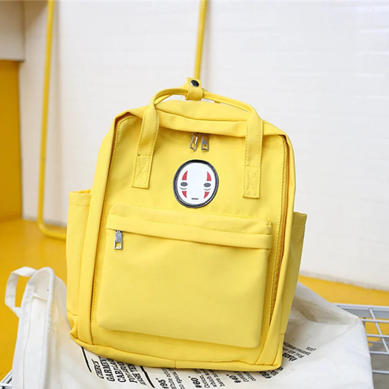 yellow Женский рюкзак с принтом, сумка для женщин, большой школьный рюкзак для ноутбука, для колледжа, студенческие сумки, дорожная сумка, Mochila, желтый - Цвет: yellow