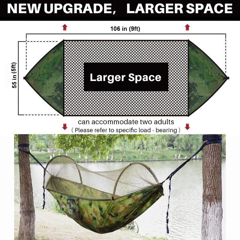 JEYL кемпинговые гамаки с москитной сеткой портативный быстро открывающийся гамак