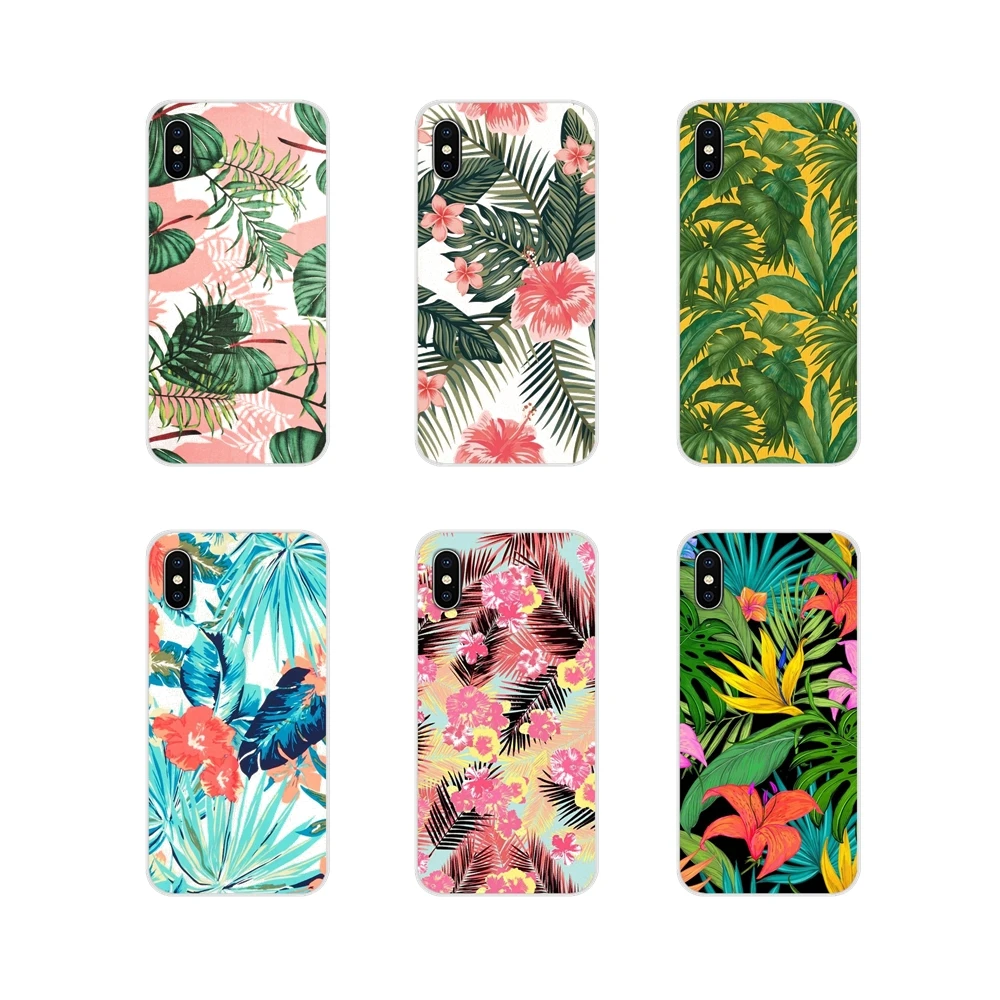 Аксессуары чехол для телефона тропический с рисунком банановых листьев Xiaomi Redmi