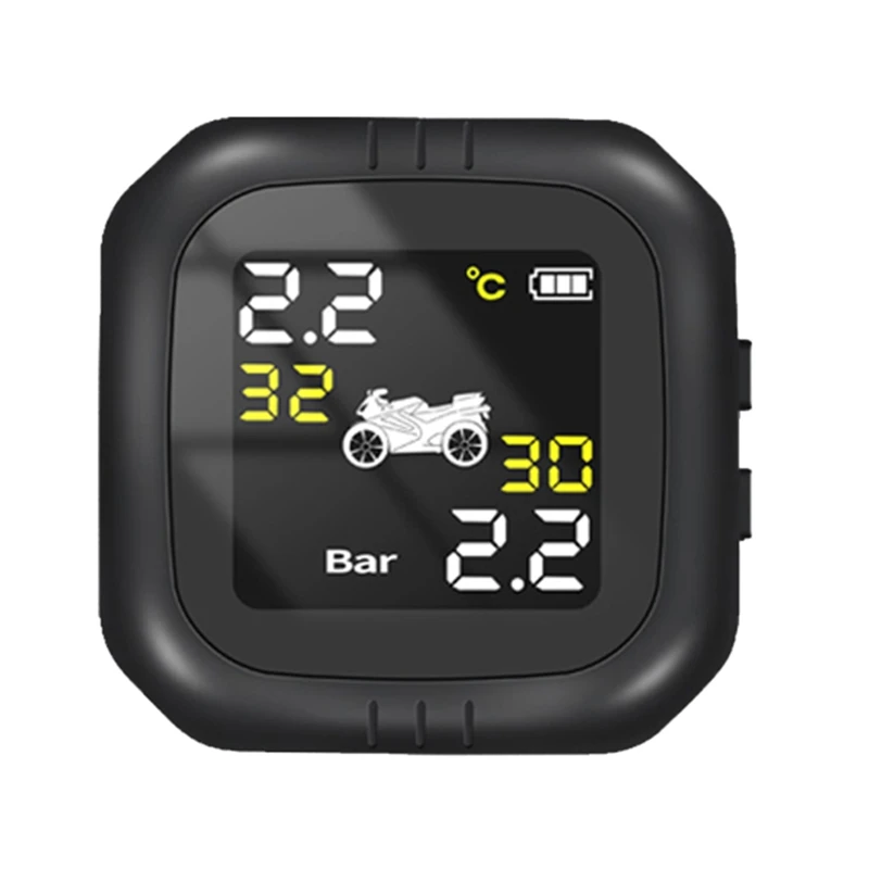 

High-precision Wireless Motorcycle Tire Pressure Monitoring System Waterproof Cordless High Accurancy Real-time Pressure Detecti