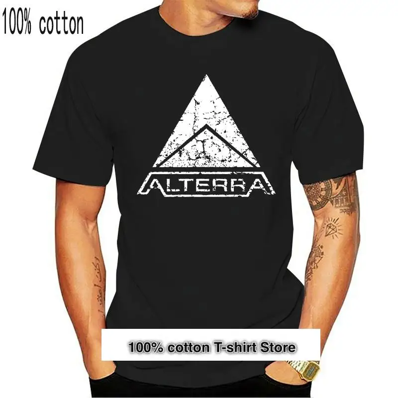 

Camiseta con logo blanco de ALTERRA subnautica para hombre y mujer, ropa para Parte Superior Femenina