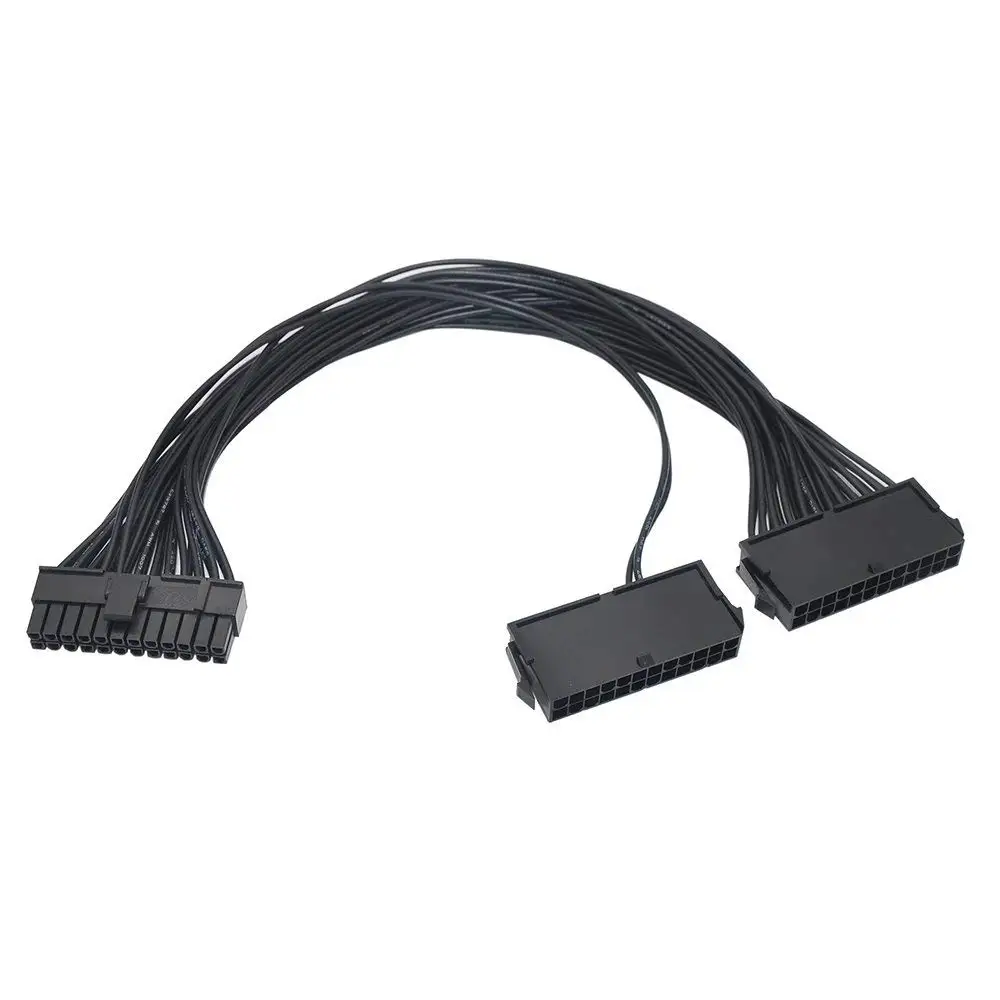 ATX 24Pin 2 Dual Molex PSU шнур питания адаптер материнской платы кабель стартер удлинитель