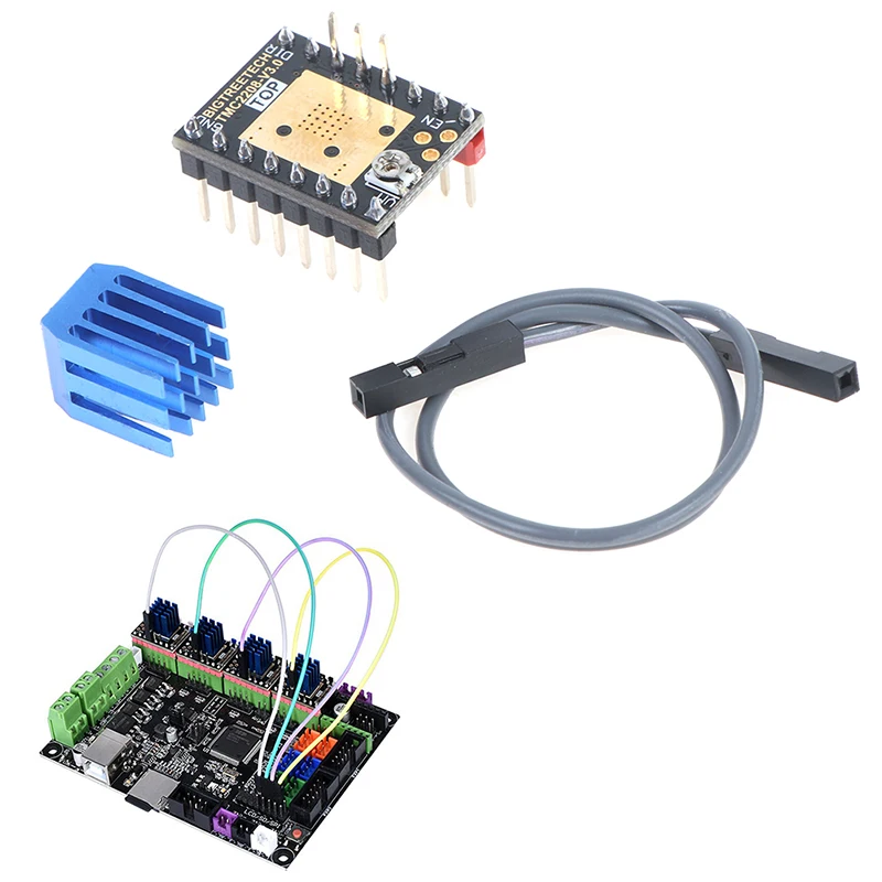 TMC2208 V3.0 Драйвер шагового двигателя UART 3D части принтера для SKR V1.3 V1.4 MKS|Детали и