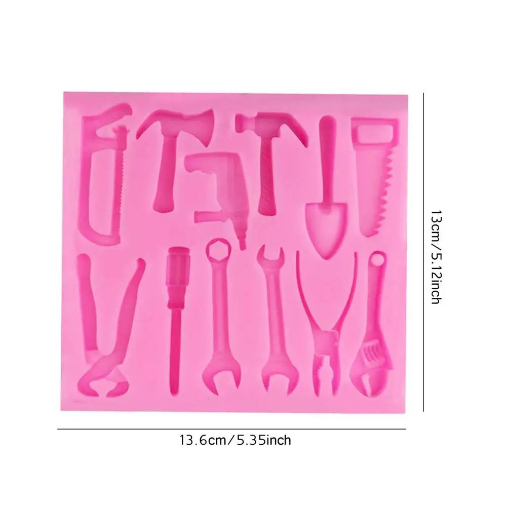 

3D Repair Tool Scissors Hammer Pliers Wrench Shape Silicone Cake Mold Fondant Chocolate Biscuits Molds Cake Decorating Tools