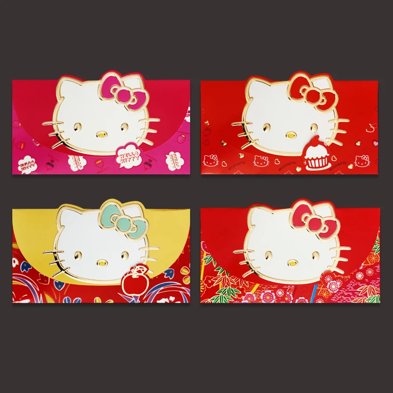 12 шт (4 упаковки) мультфильм KT Микки Минни красный пакет 2020 китайский новый год