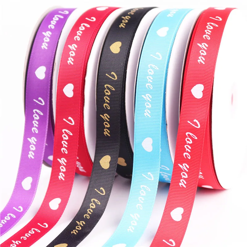 5 ярдов/рулонная лента с любовными словами Свадебные украшения сделай сам