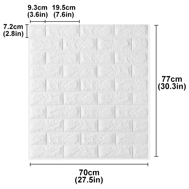 12pcs retro self adhesive waterproof foam 3d diy wallpaper living room bathroom set wall brick stickers marble home fine decor free global shipping