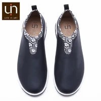 uin veronavolendam series casual flats shoes womenmen microfiber leather shoes outdoor sneakers blackwhite fashion loafers
