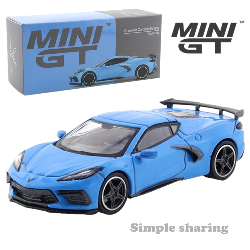 

MINI GT 1:64 Chevrolet Corvette Stingray 2020 быстрая синяя фотография