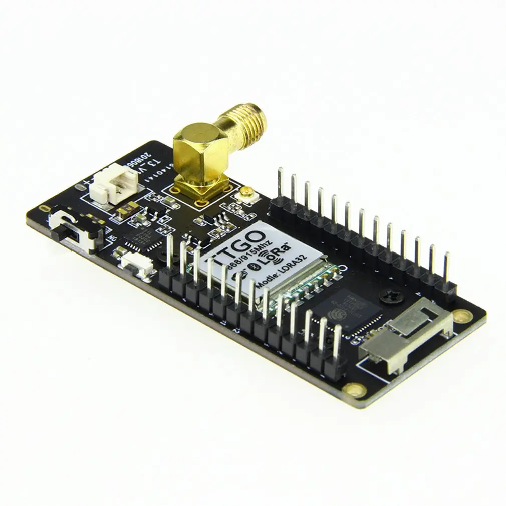 

TTGO LORA32 433/868/915Mhz 433MHz SX1276 ESP32 Oled-display BT Wireless WIFI Lora Development Board Adapter Board