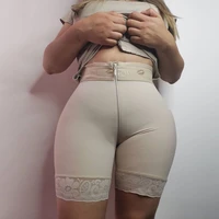 high waist zipper adjustable ventre plat skims butt lifter slimming fajas lace push up body shaper