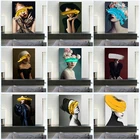 Абстрактная Европейская фигурка, женские плакаты, сексуальная красивая Картина на холсте для девушек, картина для оформления гостиной, домашний декор