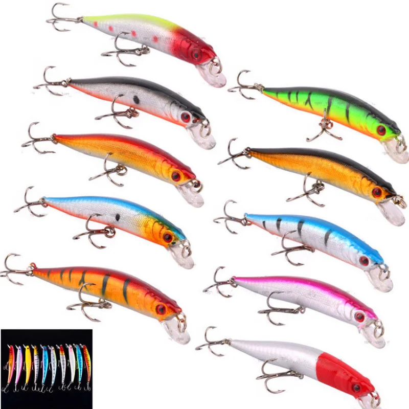 10 шт./компл. 9 5 см Жесткая приманка гольян рыболовные приманки окунь пресная и