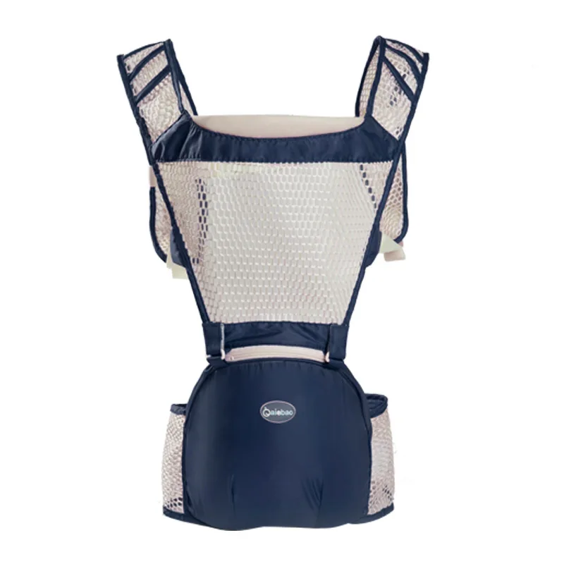 AIEBAO Baby Carrier дышащий кенгуру Детский рюкзак для путешествий летний детский слинг Canguru младенческий Хипсит пояс ребенок обертывание Хипсит(пояс для ношения ребенка - Цвет: blue
