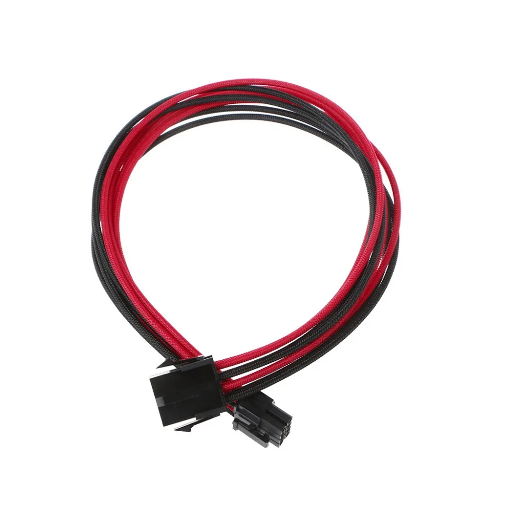 1 шт. рукава видеокарты PCI E GPU 8 Pin to 6 + 2 удлинитель питания для BTC 18AWG провода 40 см