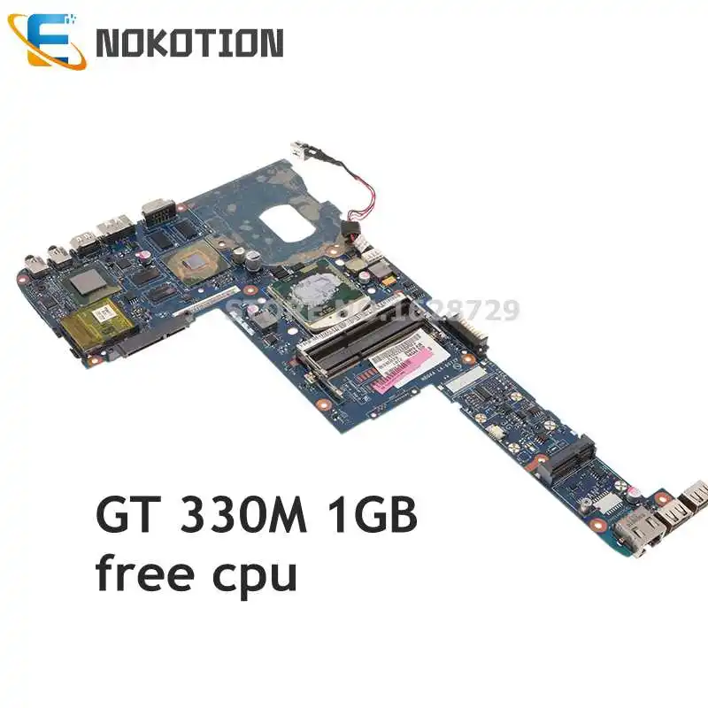 

NOKOTION Laptop Motherboard For TOSHIBA Satellite M600 M640 M645 K000109650 K000104140 NBQAA LA-6072P GT 330M 1G free cpu