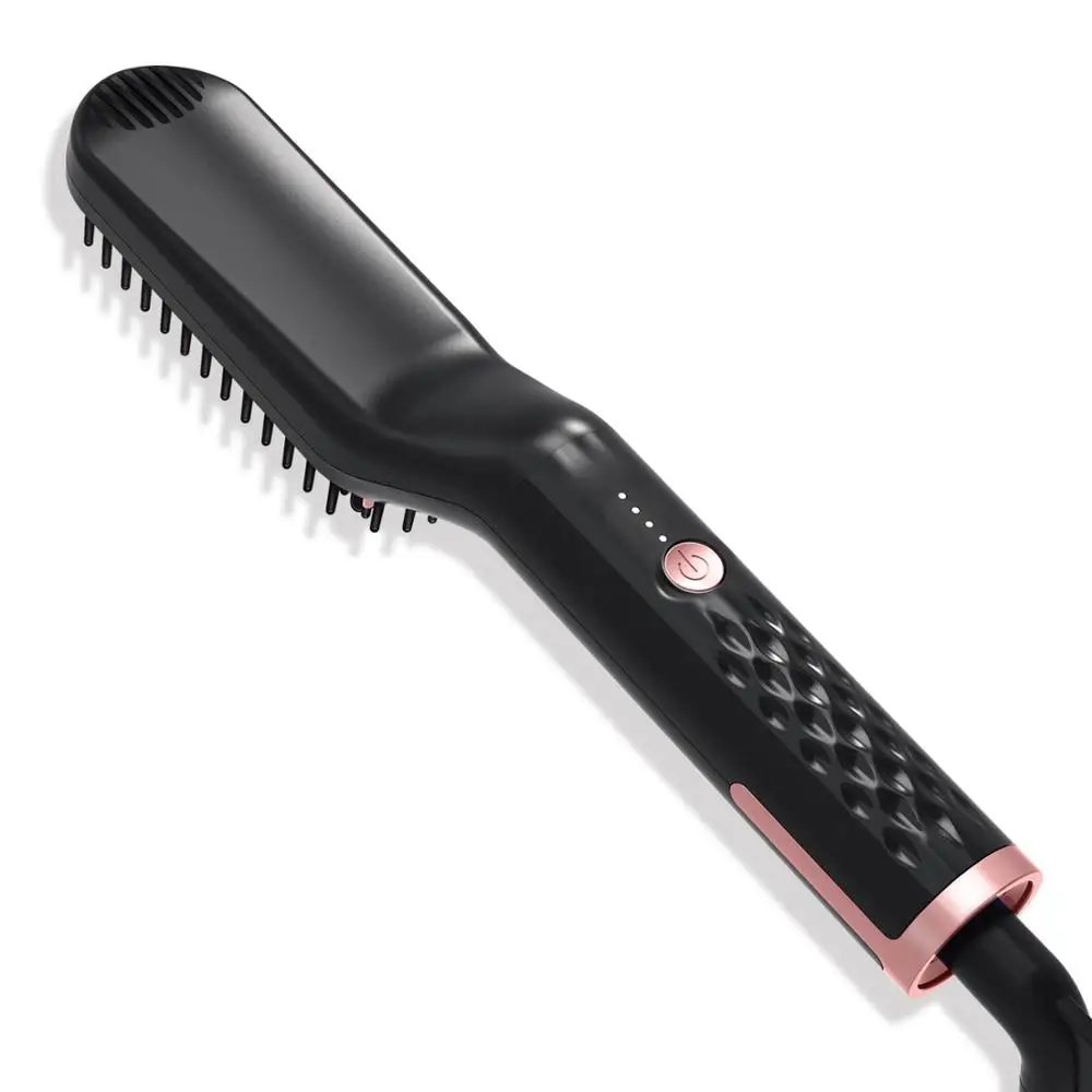

Professional Men Beard Straightener Comb Hair Straightener Hot Iron Brush Electric Hot Beard Styling Comb Straighten Hair