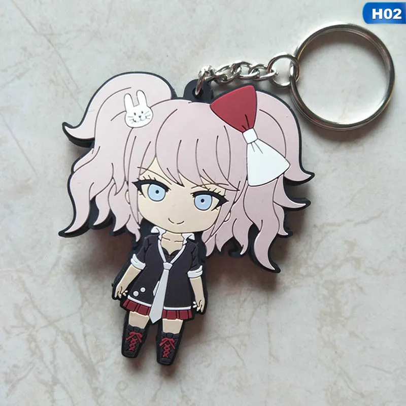 Игра Danganronpa: триггер счастливый хаос брелок мягкий резиновый мультфильм фигурка медведь брелок для девочек фанатов лучшие ювелирные аксессуары подарок