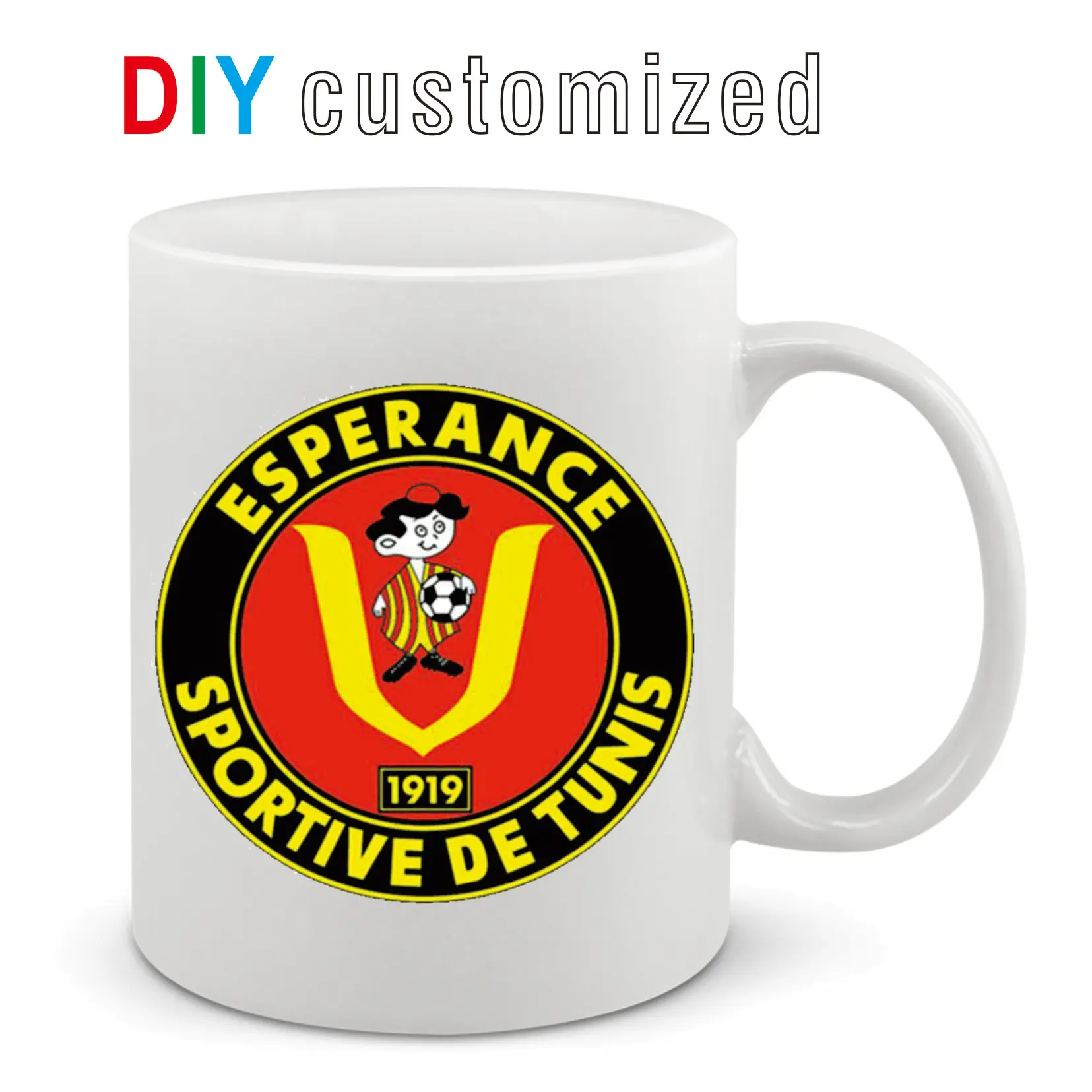 

DIY Customized 350ML 12oz Ceramic Mug Personalized Mugs Coffee Milk Cup Creative Present Cute Gift Print Picture Photo LOGO Text