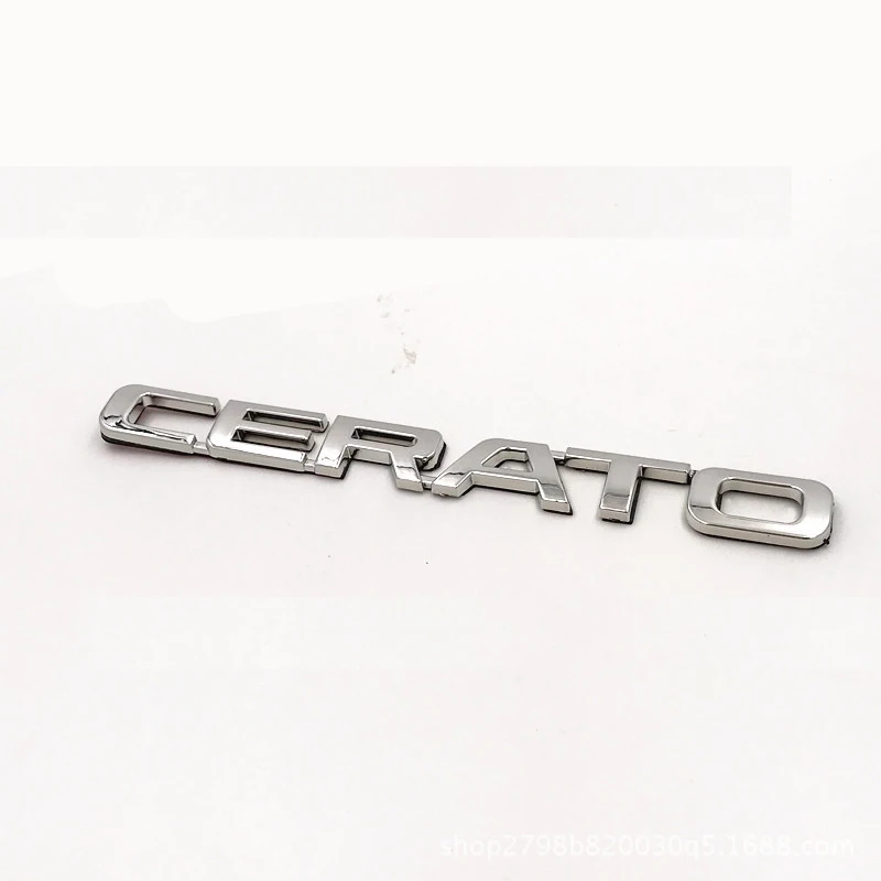 

3D Эмблема для заднего багажника автомобиля с буквами CERATO для Kia SPECTRA CERATO, 3D Серебряные буквы, логотип, значок, табличка, декоративная наклейка