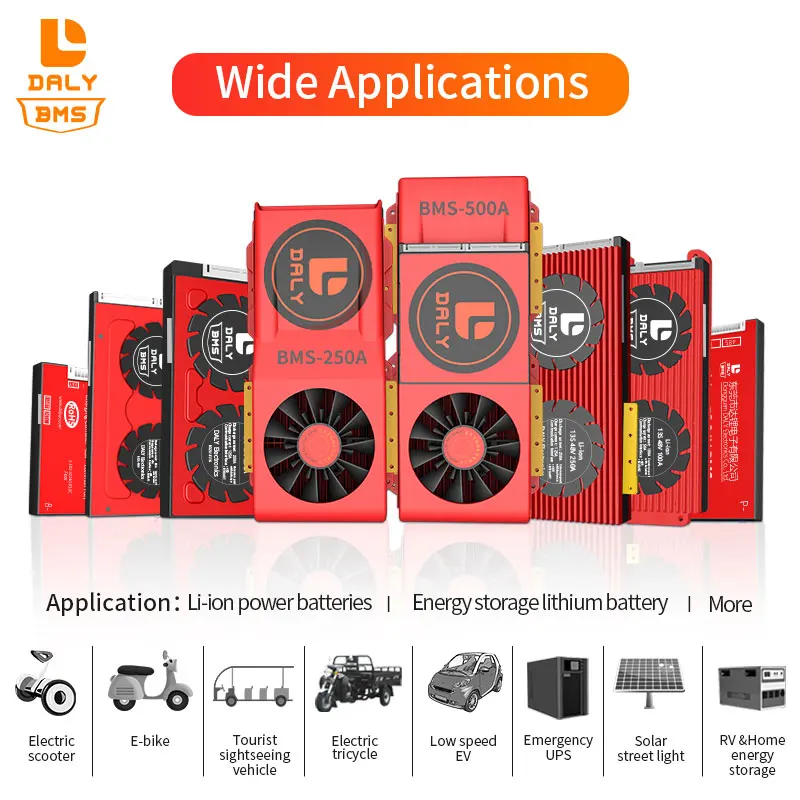 146 вентилятор Smart BMS 24S LiFePO4 72V Bluetooth APP 150A 200A 250A 485 к USB устройству CAN UART 18650 3 2 V EV скутер