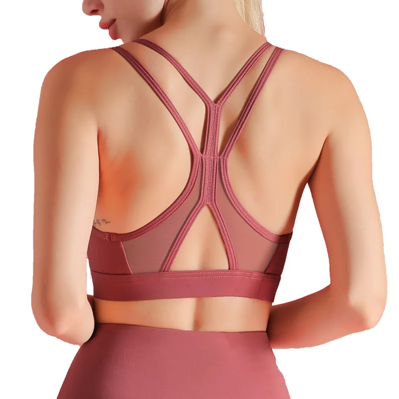 Спортивный топ жилет красивый спортивный бюстгальтер ударопрочный для бега