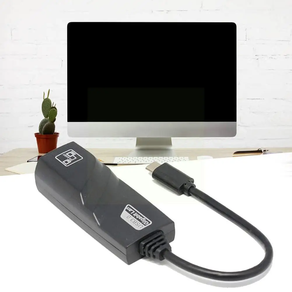 

High Quality Basics Usb 3.1 Type C To RJ45 LAN Network C 100/1000 Mbps Ethernet Adapter Type To Card LAN Network RJ45 Inter C5S6