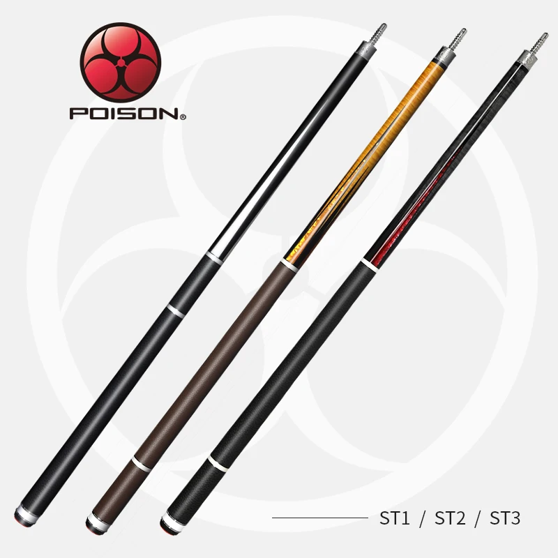 Official POISON ST Billiard Pool cue C8 Technology Shaft 12.75mm Tip Professional Teco Billar Stick Excellent Billard Cue | Спорт и