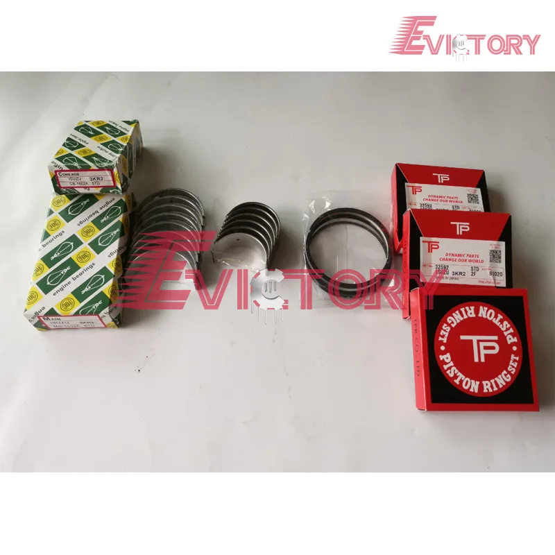 Запчасти для двигателя ISUZU комплект поршневых колец 3KR1 подшипник основного