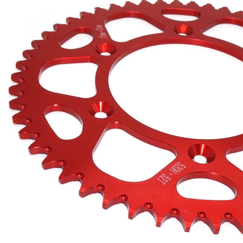 Мотоциклетный кривошипник маховик трансмиссия 7075 алюминиевый сплав 520H 52T для Honda