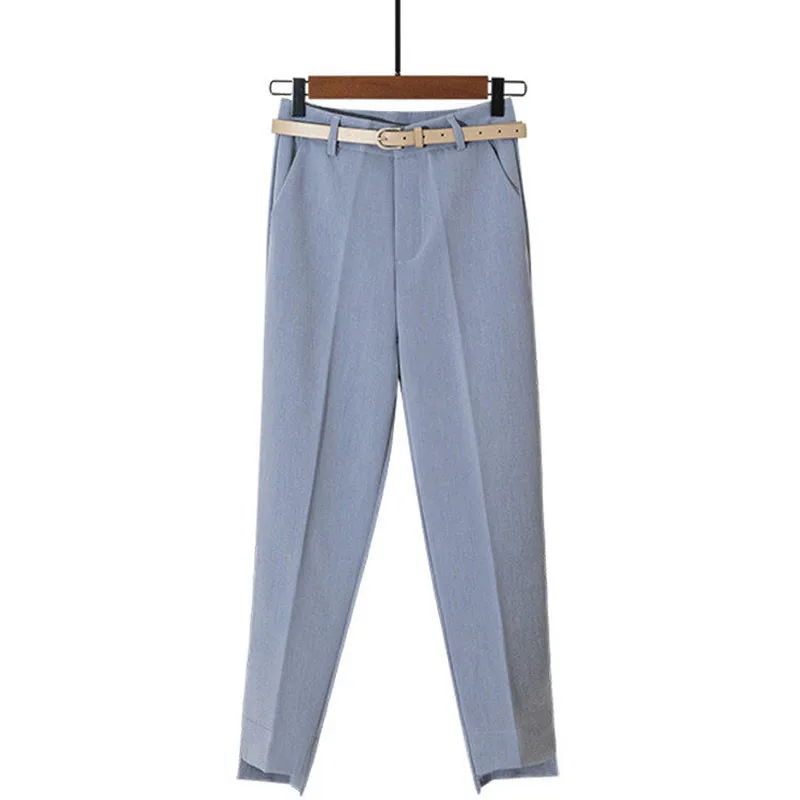 Trousers Women 2019 New Ankle-length Capris Female Leggings Pantalon Femme Workwear Slim High Waist Elastic Casual Woman Pants | Женская