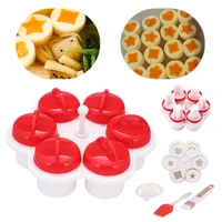 egg cooker kitchen cooking supplies fancy shape egg poacher container food grade silicone egg boiler egg mold form with lid